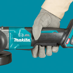 Makita - 40V Max Brushless AWS 125mm (5") Angle Grinder Paddle Switch Variable Speed - Includes 2 x 4.0Ah Batteries Single Port Rapid Charger & Makpac Case Type 4 AWS Receiver Sold Separately (198901-5) | GA029GM201