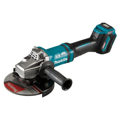 Makita - 40V Max Brushless 180mm (7") Angle Grinder Kit - Includes 5.0Ah Battery Single Port Rapid Charger & Plastic Case | GA037GT101
