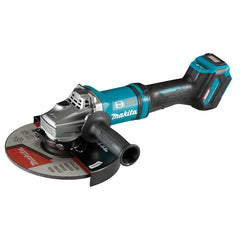 Makita - 40V Max Brushless 230mm (9") Angle Grinder Kit - Includes 5.0Ah Battery Single Port Rapid Charger & Plastic Case | GA038GT101