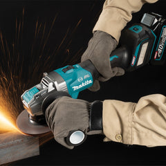 Makita - 40V Max Brushless X-Lock AWS 125mm (5") Angle Grinder Slide Switch Variable Speed - Tool Only AWS Receiver Sold Separately (198901-5) | GA041GZ02