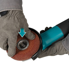 Makita - 125mm (5") X-Lock Angle Grinder 1400W Constant Speed Control Soft Start Current Limiter Anti-Restart Sjs | GA5080R