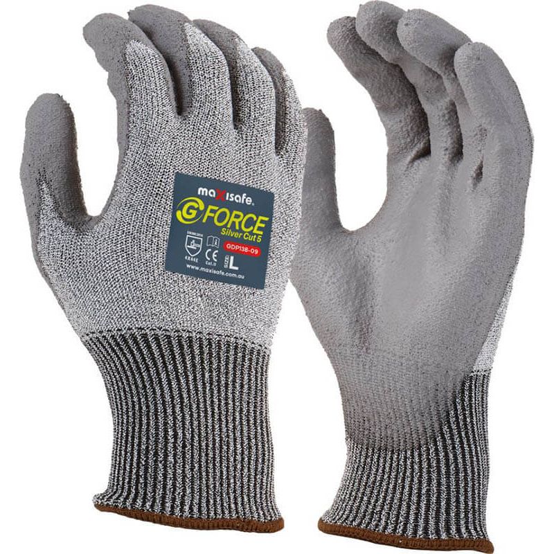 Maxisafe - G-Force Silver Cut E Glove - Retail Carded - Large