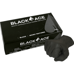 Maxisafe - Black Ace Disposable Nitrile Gloves 100 per Box - Small | GNB205-S