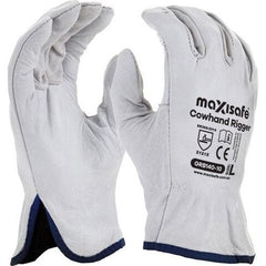 Maxisafe - Natural Full Grain Rigger Glove - Small - Carton Of 120 | GRB140-08-120