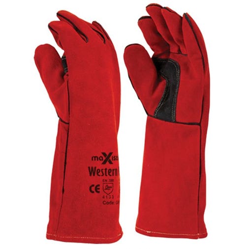 Maxisafe - Western Red Premium Welders Gauntlet