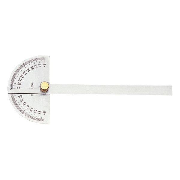 ITM - DP/6 GROZ DEGREE PROTRACTOR, ROUND HEAD, 150MM BLADE | GZ-01220