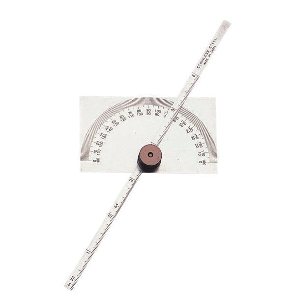 ITM - PDG/R/6 GROZ DEPTH GAUGE & PROTRACTOR, RECTANGULAR HEAD, 150MM BLADE | GZ-01225