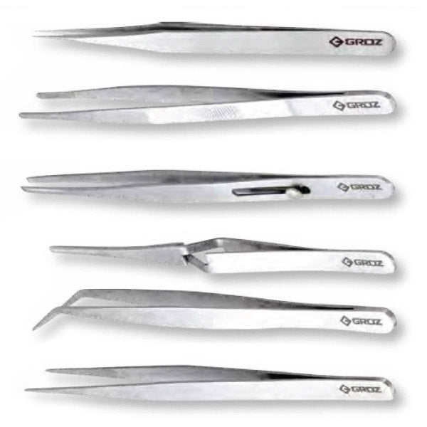 ITM - TWZ/ST-6 GROZ 6 PIECE TWEEZER SET | GZ-03720