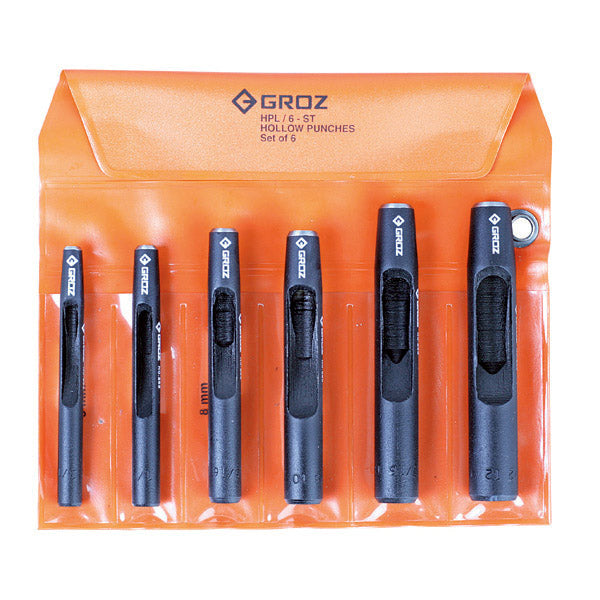 ITM - HPL/6/ST GROZ HOLLOW PUNCH SET, 5 - 12MM, 6 PCE | GZ-26391