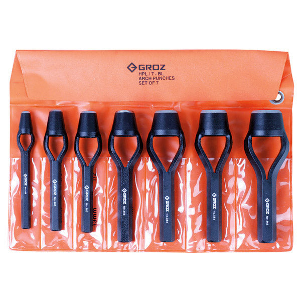 ITM - HPL/7/BEL/ST GROZ ARCH (WAD) PUNCH SET, 6 - 25MM, 7 PCE | GZ-26441