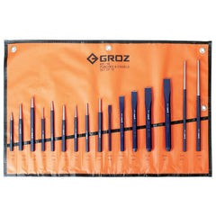ITM - KIT/16/ST GROZ PUNCH & COLD CHISEL SET, 16 PCE | GZ-33002