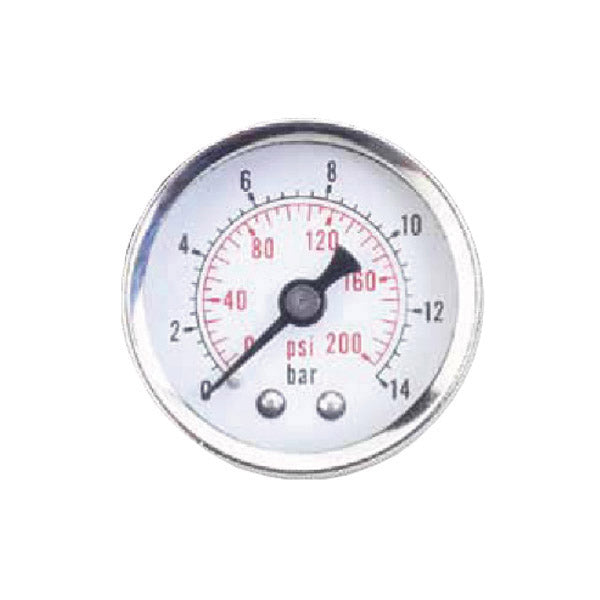 ITM - A2G02 GROZ PRESSURE GAUGE, 0-14 BAR, 1/8" BSP | GZ-60630