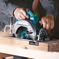 Makita - 40V Max Brushless AWS 185mm (7-1/4") Circular Saw - Includes 2 x 4.0Ah Batteries Single Port Rapid Charger & Makpac Case Type 4. AWS Receiver Sold Separately (198901-5) | HS003GM201