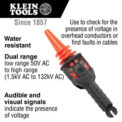 Klein Tools - DUAL RANGE HIGH VOLTAGE TESTER | A-HVNCVT-1