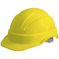 Maxisafe - Vented Hard Hat, Sliplock Harness - Yellow | HVS590-Y
