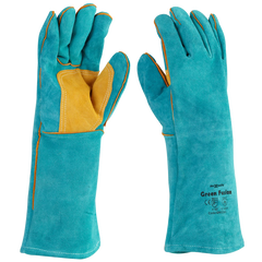 Maxisafe - Green Fusion Kevlar Stitched Welders Glove - 40cm - Pack Of 12 | GWG161-12