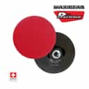 Precision Specialty Tools - Pad Backing 125mm Diameter M14 x 2 Medium Flexibility Velcro Red | BP125x14x2VEGP