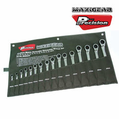 Precision Specialty Tools - WRENCH RATCHETING OFFSET REVERSIBLE MAXIGEAR 16 PIECE METRIC SET | MGR6090