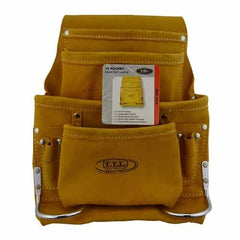 Precision Specialty Tools - NAIL BAG 10 POCKET SUEDE SPLIT LEATHER  TTL | NB10SL