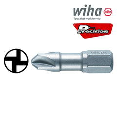 Precision Specialty Tools - TRI-WING INSERT BIT WIHA 1/4 HEX 25mm #1 | 22604(7019TW-ZOT)