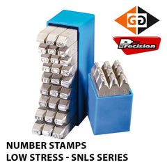 Precision Specialty Tools - Stamps Number Low Stress 9 Piece Set Gravurem R 10mm | SNLS10
