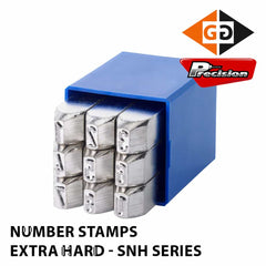 Precision Specialty Tools - Stamps Number Heavy Duty 9 Pc Set Gravurem Ee 3mm | SNH03
