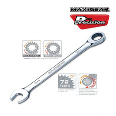 Precision Specialty Tools - WRENCH RATCHETING COMBINATION MAXIGEAR 1-1/16 SAE 27mm | MGC4077