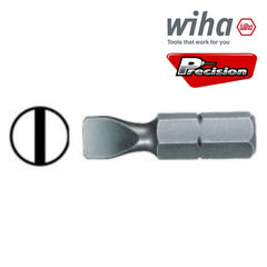 Precision Specialty Tools - SLOTTED DRIVE INSERT BIT WIHA 1/4 HEX 25mm 8mm | 01627(7010Z)
