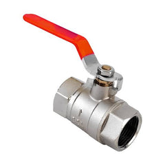 AIP - Ball Valve Polyprop Lever Handle Red BSP - 2" | 25-700-032 | BV50POLY