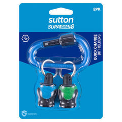 Sutton Tools - Bit Holder S239 Supasnap Quick Change Blue/green 2Pk | S239H02A