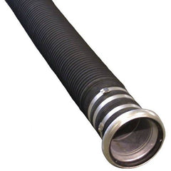 AIP - PVC Suction Powaflex H/duty Grey Hose Assy - 51mm x 6.0mtr C/w 2" Brass Ring & Tail & Poly Strainer With Banding Clamps | 02-002-9051-006bfbsbc | AIPSFK506