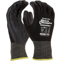 Maxisafe - Black Knight Nylon glove with Gripmaster Palm Coating Technology - Medium Green | GNN192-08-01