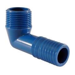 AIP - Compression Conn. Blue Nylon Elbow 90deg Male BSPT - 1/2" (t) x 3/8" | 33-505-008-006 | TEF50806