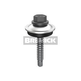 Bremick - Self Drilling Metal Screw Long Thread Hex B8 with Bonded Aluminium Washer 14-10 x 55mm – Headland (Box of 250)