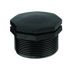 AIP - Plug Black Nyglass Hex BSPT - 1-1/2" | 58-570-024 | AIPHP40
