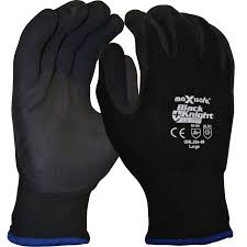 Maxisafe - Black Knight Sub Zero Thermally Lined glove with Latex Gripmaster Coating Technology - 2XLarge Grey | GNL224-11-01