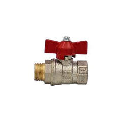 AIP - Ball Valve Polyprop T Handle Red BSP - 1" | 25-701-016 | AKWA25