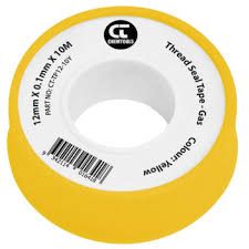 Hardie Hose - PTFE Tape 12mm x 10 Metres Yellow | AA-PTFE-Y
