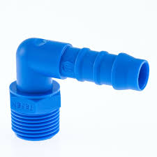 AIP - Hosetail Blue Nylon Elbow 90deg Male BSPT - 10mm H/t X 1/2" | 27-014-m10-008 | TEFP6M1008