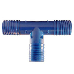 AIP - Compression Union Blue Nylon Tube Tee - 1/4" (t) X | 33-514-004 | TEF1404
