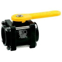 AIP - Ball Valve Nyglass F & F Lever Handle Red BSP - 1/2" | 25-750-008 | PPBVLH12