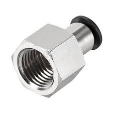 AIP - Pushfit Conn. Plastic Bulkhead Female BSP - 6mm (t) X 1/8" | 32-232-006-002 | PFM31F0602