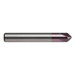 Sutton Tools - 2mm x 10mm Cham E456 4F DIN6527L 90° Ha VHM TiAlN | E4561000