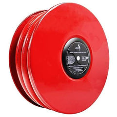 AIP - PVC Fire Reel Premium Black AS Assy - 25mm x 20mtr C/w 1" Alum Female Camlocks & Plastic Adjustable Nozzle With Wormdrive Clamps | 00-082-9025-020accawd | AIPFDK2520FRH