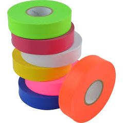 Maxisafe - Fluoro Lime yellow flagging tape | BFT780-FL-01