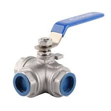 AIP - Ball Valve Brass T-port Bottom Entry Lever Handle Black General Purpose BSP - 1/4" | 25-141-004 | 3WBVT6