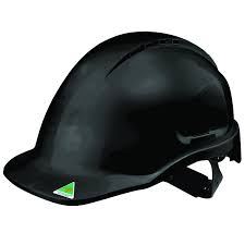 Maxisafe - Vented Hard Hat, Sliplock Harness - Black | HVS590-BK