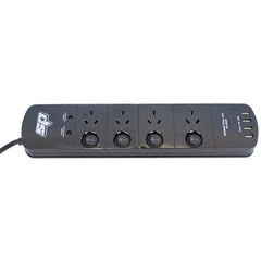 SP Tools - Workshop Power Board 4 Outlet 4 USB | SP69998