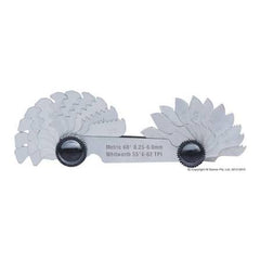 Accud - 0.25-6.00mm & 4-62TPI Thread Pitch Gauge (52 leaves) | AC-925-062-52