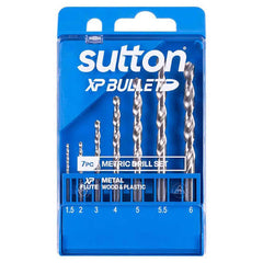 Sutton Tools - 1.5-6mm Drill D220 Sm07 Jobber HSS XP Bullet Set 7Pc | D220SM07